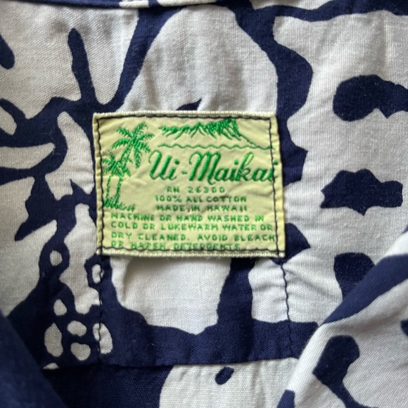 1960's Ui-Maikai Hawaiian shirt . 21"chest 27" length - Picture 2 of 4